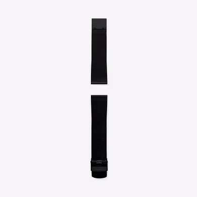 22mm Standard Steel-Mesh Strap, Black-2