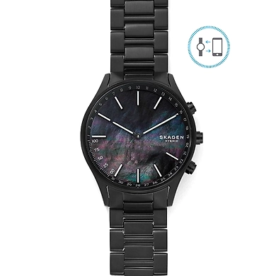 Holst Black Titanium-Link Hybrid Smartwatch-SKT1312