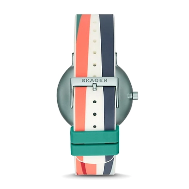 Aaren Kulor Blue Colorburst Silicone 41mm Watch-2