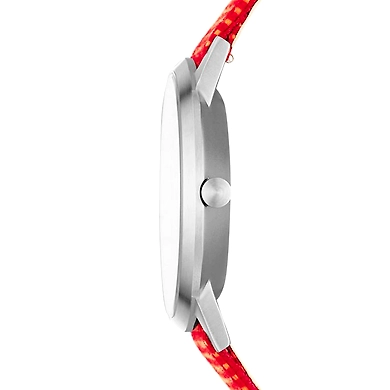 Kristoffer Red Recycled Woven Watch-2
