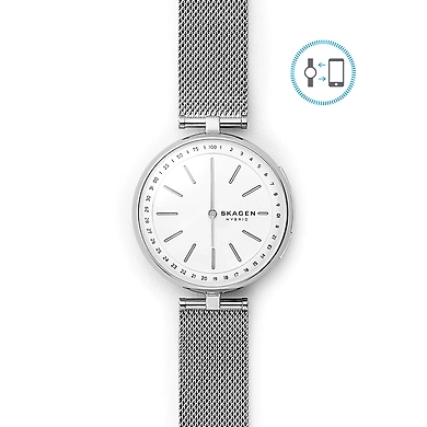 Hybrid Smartwatch - Signatur T-Bar Steel-Mesh-SKT1400