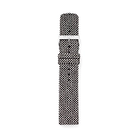 20mm Recycled Woven Strap, Black/White