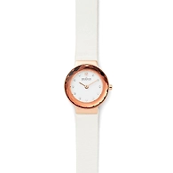 Leonora White Leather Watch