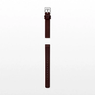 12mm Standard Leather Watch Strap, Dark Brown