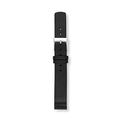 14mm Standard Leather Watch Strap, Black-SKB2032