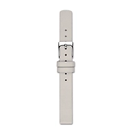 12mm Standard Mainsail Leather Watch Strap, Light Gray