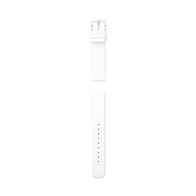 16mm Standard Leather Strap, White-1