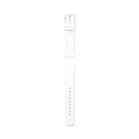 16mm Standard Leather Strap, White