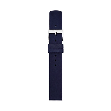 16mm Standard Leather Strap, Navy Blue-SKB2055
