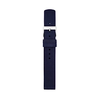 16mm Standard Leather Strap, Navy Blue