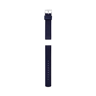 16mm Standard Leather Strap, Navy Blue