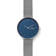 Gitte Silver-Tone Steel-Mesh Watch
