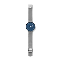 Gitte Silver-Tone Steel-Mesh Watch
