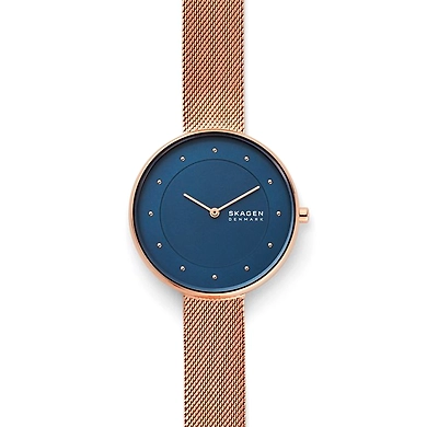 Gitte Rose Gold-Tone Steel-Mesh Watch-SKW2811