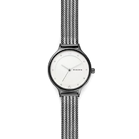 Anita Two-Tone Ripple-Mesh Watch