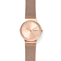 Annelie Rose-Tone Steel-Mesh Watch
