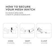 Annelie Steel-Mesh Watch