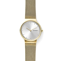 Annelie Gold-Tone Steel-Mesh Watch