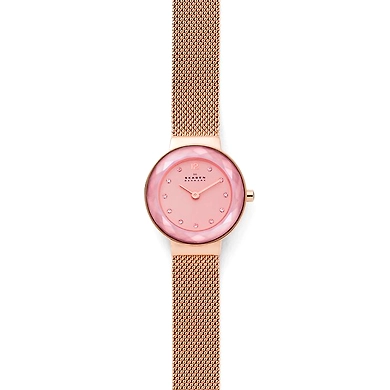 Leonora Rose-Tone Steel-Mesh Watch-SKW2768