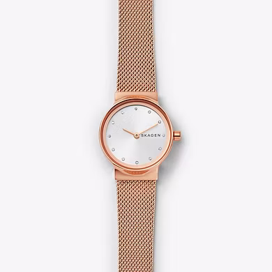 Freja Rose Gold-Tone Steel-Mesh Watch-SKW2665