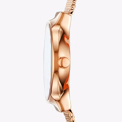 Freja Rose Gold-Tone Steel-Mesh Watch-2