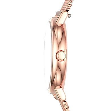 Signatur Slim Rose Gold-Tone Steel-Mesh Watch-2