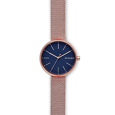 Signatur Rose Gold-Tone Steel-Mesh Watch-SKW2593