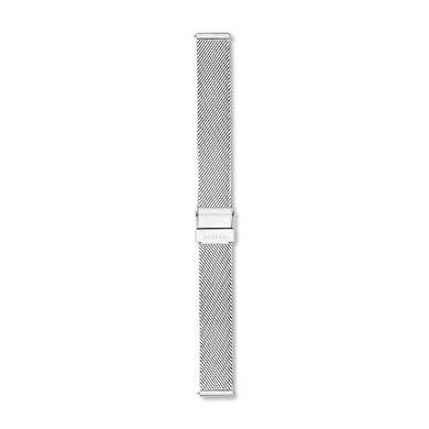 14mm Standard Silk-Mesh Watch Strap, Silver-Tone-SKB2058