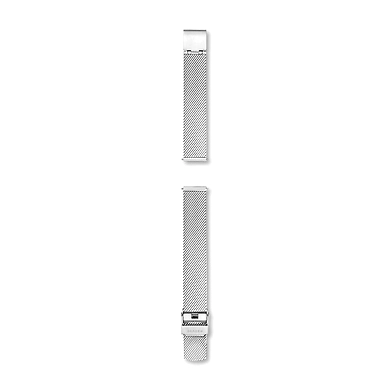 14mm Standard Silk-Mesh Watch Strap, Silver-Tone-2