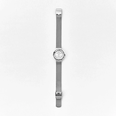 Leonora Steel-Mesh Watch-2