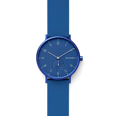 Aaren Kulor Blue Silicone 36mm Watch-SKW2817
