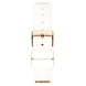 Ladies Rose Gold Tone Case White Silicone Watch-2-sm