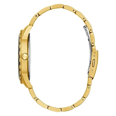 Gents Clear Case Gold Tone Stainless Steel Watch- W1172G3