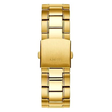 Gents Clear Case Gold Tone Stainless Steel Watch-2