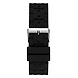 Gents Silver Tone Case Black Silicone Watch-2-sm