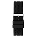 Gents Silver Tone Case Black Silicone Watch-2-sm