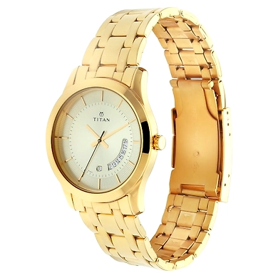 Champagne Dial Stainless Steel Strap Watch-1