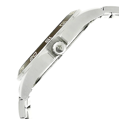 Octane Brown Dial Silver Stainless Steel Strap Watch-1