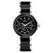 Black Dial Multifunction Watch with Steel &amp; Ceramic Strap-1-sm