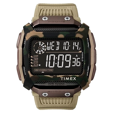 TIMEX COMMAND SHOCK 54MM RESIN STRAP WATCH-Timex140