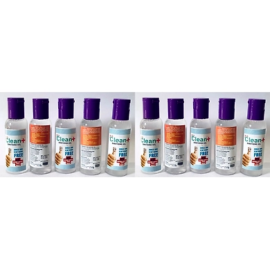 Jus  Clean Hand Sanitizer (Pack of 10) 50ml-SKU-J50SANT10