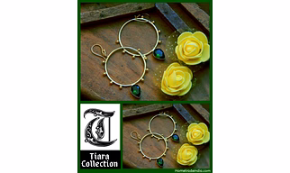 Beautiful Handmade Earrings with semi-precious stones
