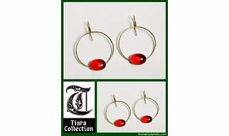 Beautiful Handmade Earrings with semi-precious stones