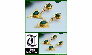 Beautiful Handmade Earrings with semi-precious stones