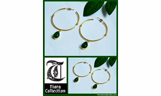 Beautiful Handmade Earrings with semi-precious stones