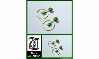 Beautiful Handmade Earrings with semi-precious stones