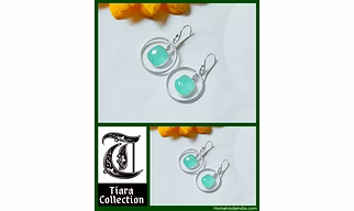 Beautiful Handmade Earrings with semi-precious stones