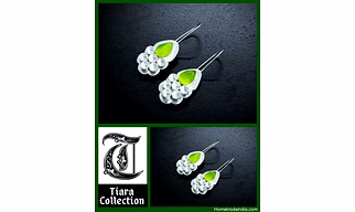 Beautiful Handmade Earrings with semi-precious stones