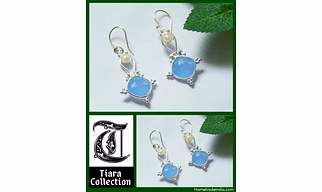 Beautiful Handmade Earrings with semi-precious stones