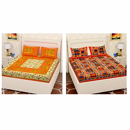 bedsheet adda double bedsheet with 2 matching pillow covers